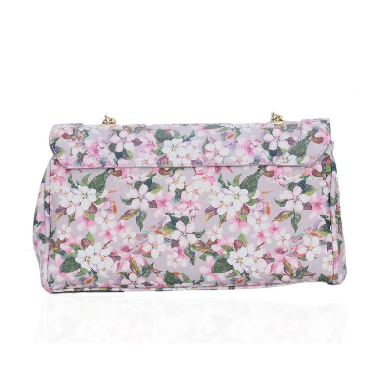 LYDC Floral Print Chain Shoulder Bag