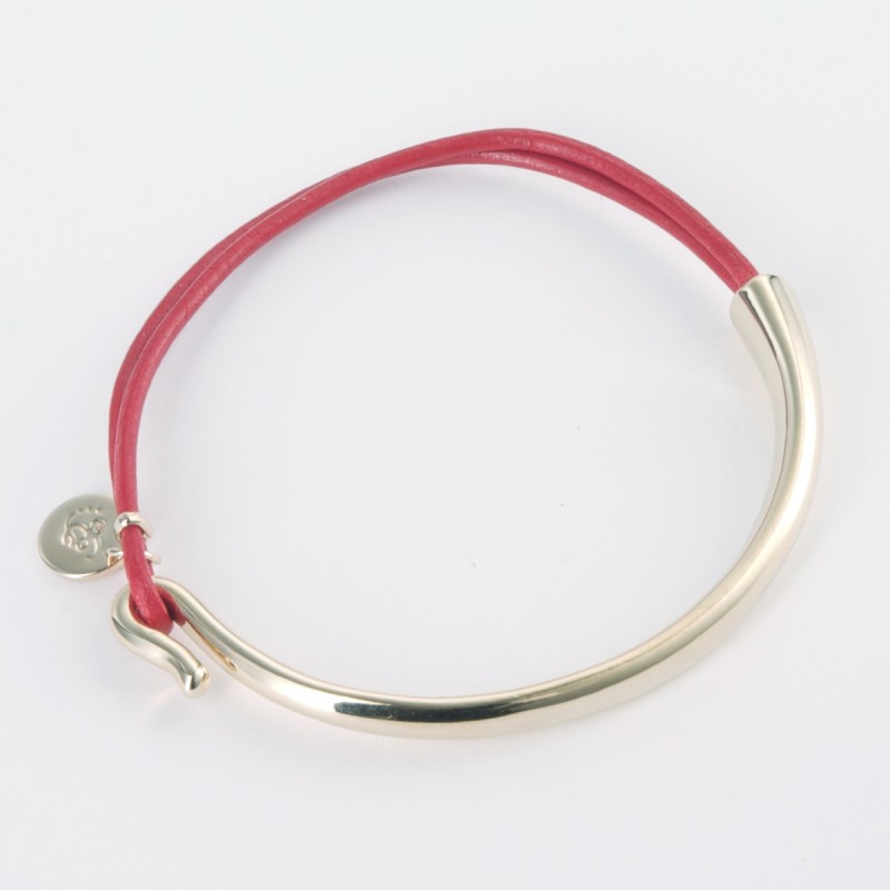 Lily Leather and Silver Bracelet