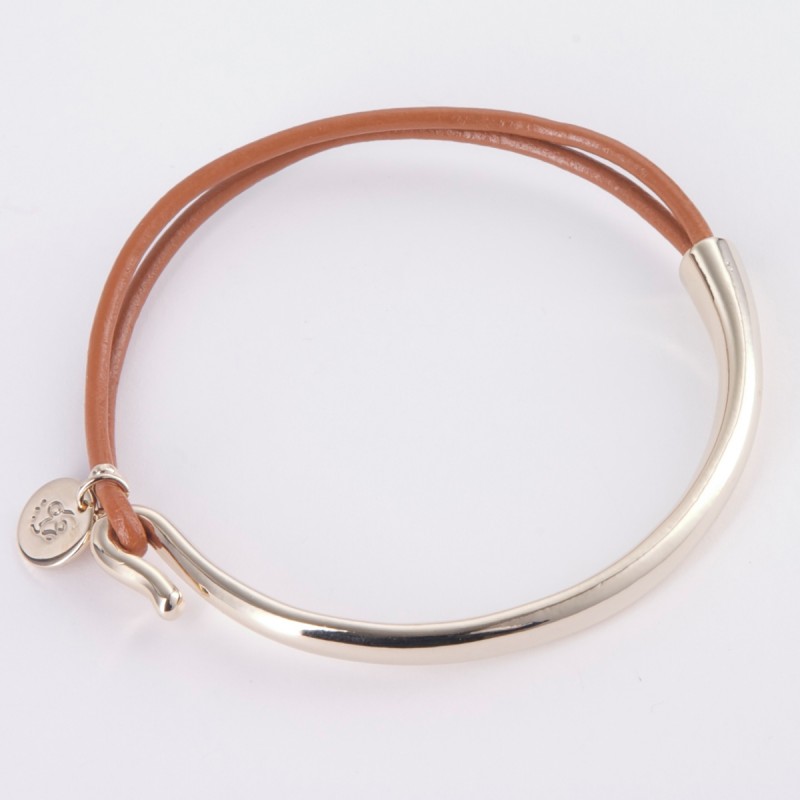 Lily Leather and Silver Bracelet
