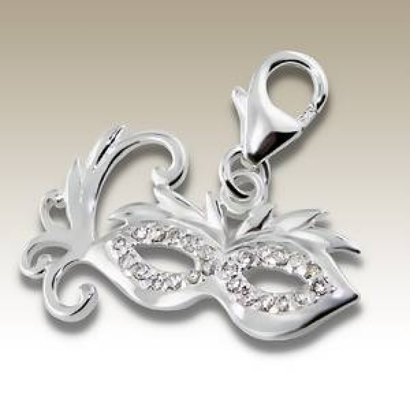 Sterling Silver Mask Charm